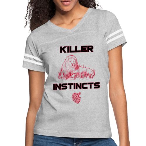 Killer Instincts - Women's V-Neck Football Tee