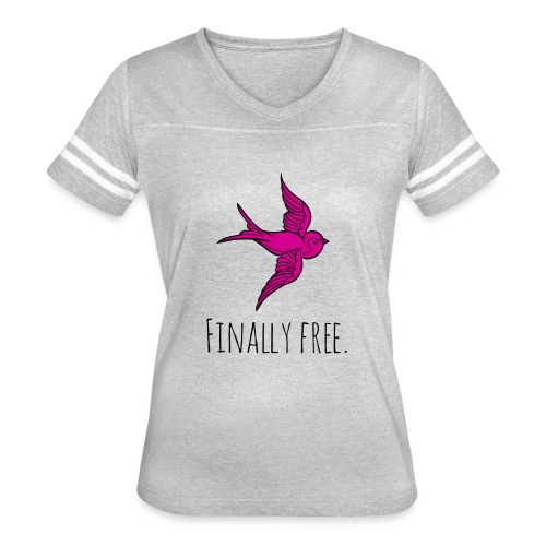 As Free As A Bird - Women's V-Neck Football Tee