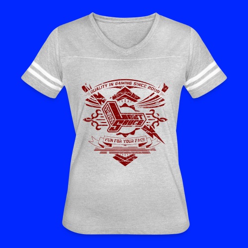 Vintage Leet Sauce Studios Crest Red - Women's Vintage Sports T-Shirt