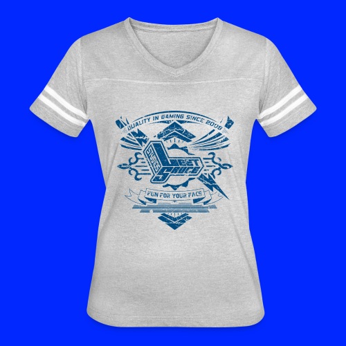 Vintage Leet Sauce Studios Crest Blue - Women's Vintage Sports T-Shirt
