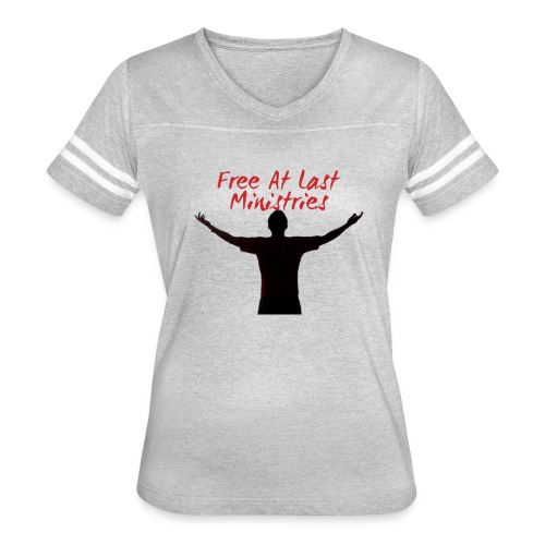 Free At Last Ministries Logo - Women's Vintage Sports T-Shirt