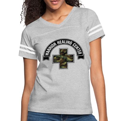 WHC Logo Metalic Final - Women's V-Neck Football Tee