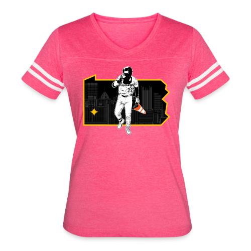 Fear The Cone (Light) - Women's V-Neck Football Tee
