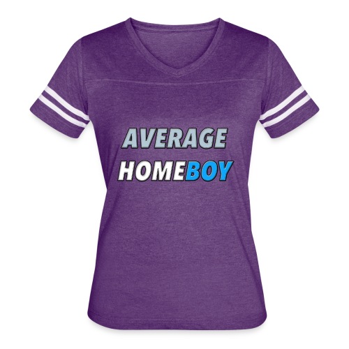 Average Homeboy - Women's V-Neck Football Tee