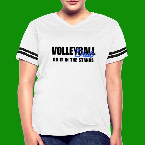 Volleyball Dads - Women's V-Neck Football Tee