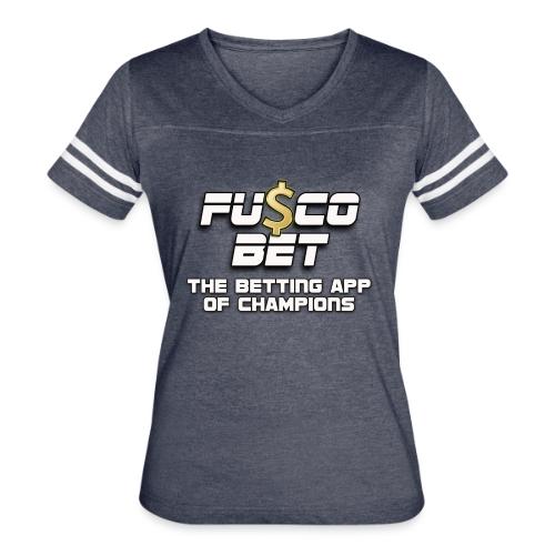 Official FuscoBet Logo - Women's V-Neck Football Tee