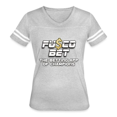 Official FuscoBet Logo - Women's V-Neck Football Tee