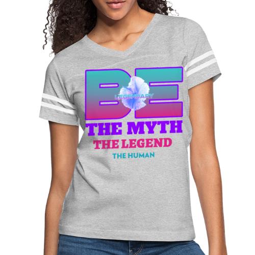 Be Legendary - Women's V-Neck Football Tee