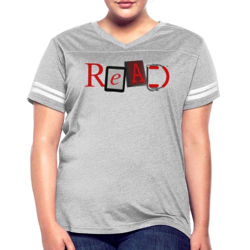READ Your Way - Women's V-Neck Football Tee