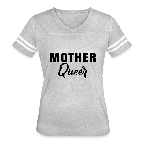 Mother Queer T-shirt 02 - Women's V-Neck Football Tee