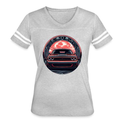 Challenger Haloween - Women's V-Neck Football Tee