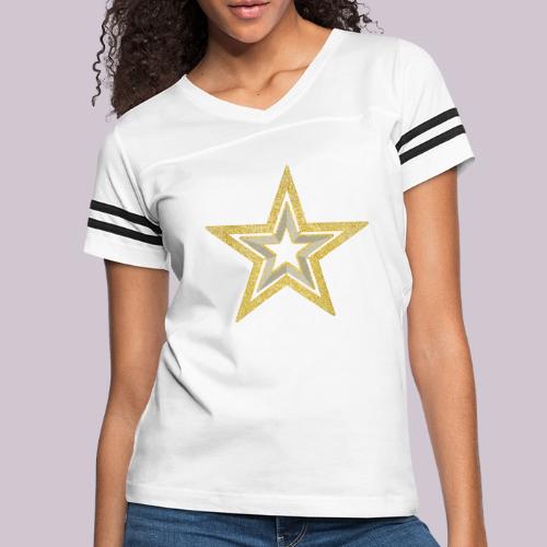Star - Women's V-Neck Football Tee
