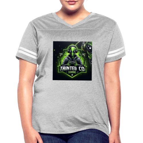 Taintedco1 - Women's V-Neck Football Tee