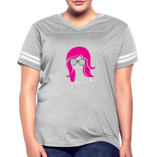 Geo Nerd (her) - Women's V-Neck Football Tee