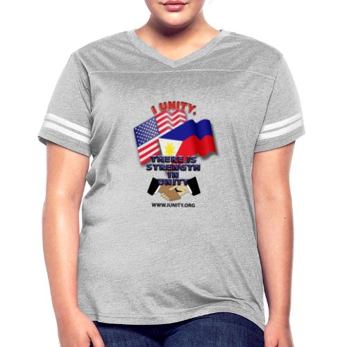 UnityPhilippinoUSA E02 - Women's Vintage Sports T-Shirt