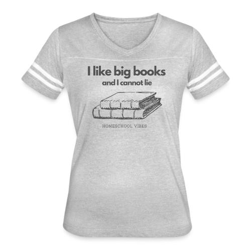 I like Big Books and I Cannot Lie - T-shirt col V Football pour femmes