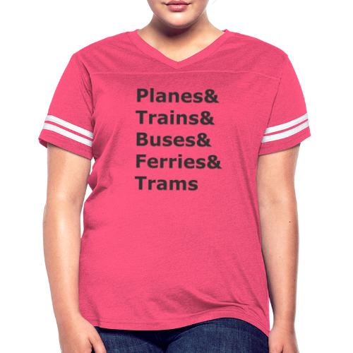 & Transportation - Dark Lettering - Women's Vintage Sports T-Shirt