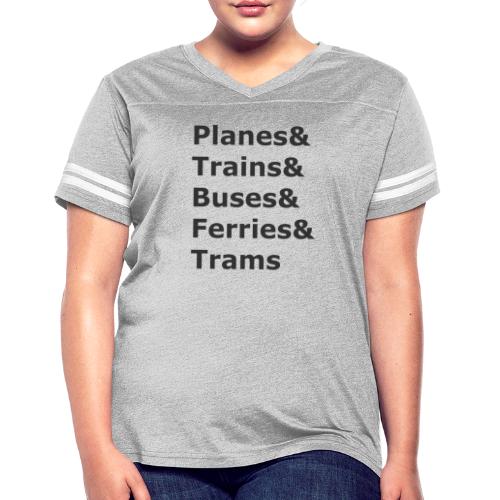 & Transportation - Dark Lettering - Women's Vintage Sports T-Shirt