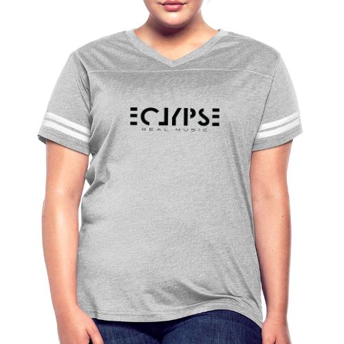Eclypse Black Logo - Women's V-Neck Football Tee