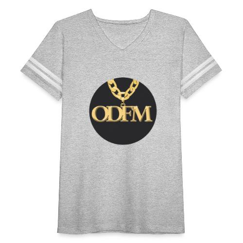ODFM Podcast™ gold chain from One DJ From Murder - Women's Vintage Sports T-Shirt