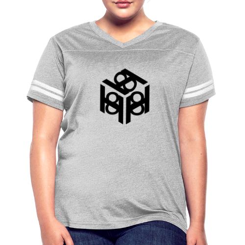 H 8 box logo design - Women's Vintage Sports T-Shirt