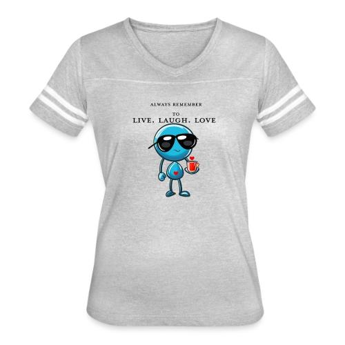 Remember to live laugh love - Women's V-Neck Football Tee