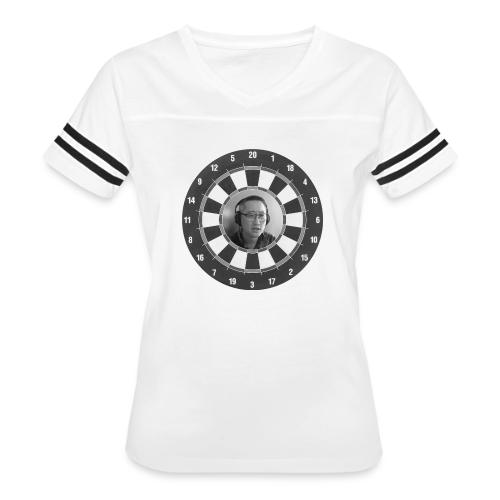 Producer Jay on a Dartboard - Women's V-Neck Football Tee