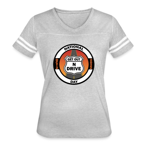 National Get Out N Drive Day Official Event Merch - Women's Vintage Sports T-Shirt