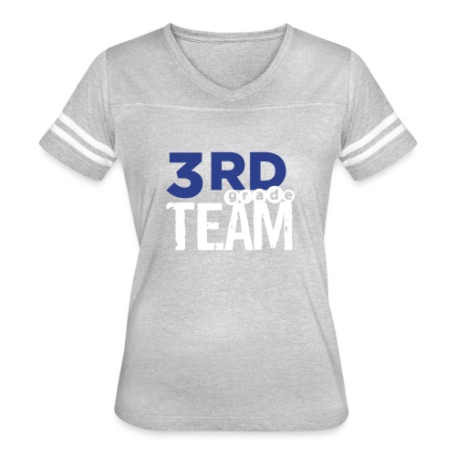 Bold 3rd Grade Team Teacher T-Shirts - Women's Vintage Sports T-Shirt