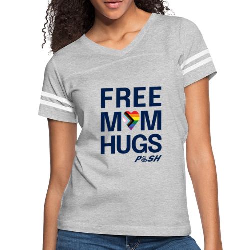 Free Mom Hugs 🏳️‍🌈🏳️‍⚧️ - Women's V-Neck Football Tee