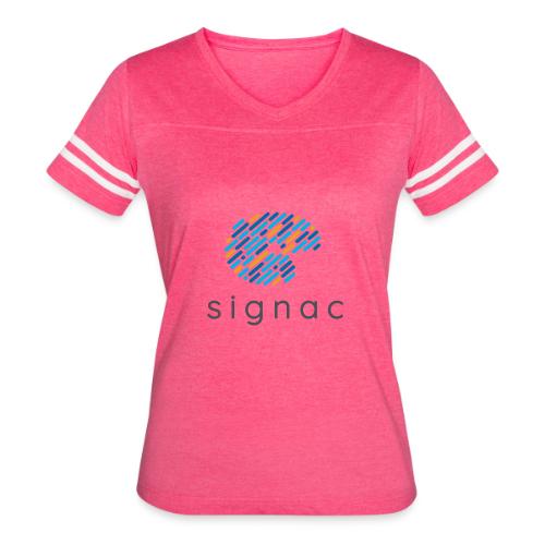 signac - Women's V-Neck Football Tee