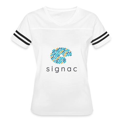 signac - Women's V-Neck Football Tee