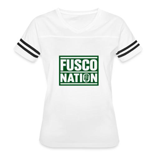 Fusco Nation (Official Seal) - Women's V-Neck Football Tee