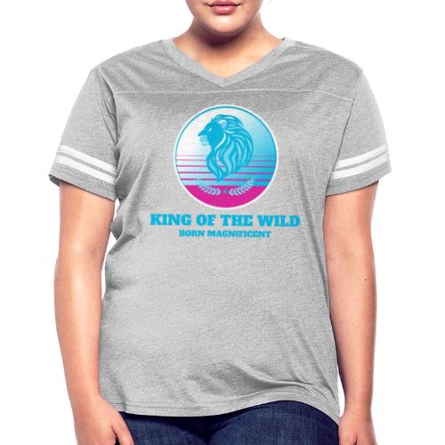 King Of The Wild - Women's V-Neck Football Tee