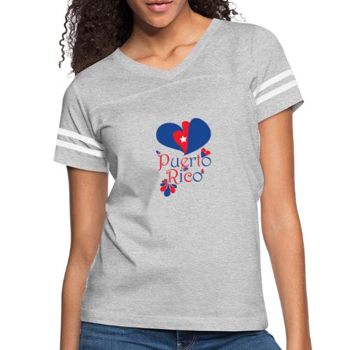 Love Puerto Rico - Women's Vintage Sports T-Shirt