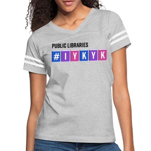 PLA #IYKYK - Women's V-Neck Football Tee