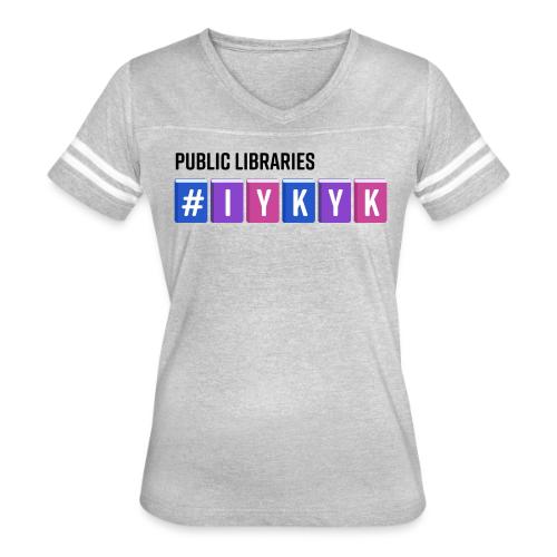 PLA #IYKYK - Women's V-Neck Football Tee