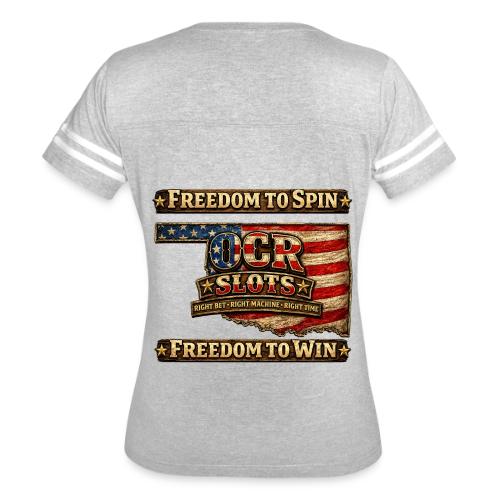 OCR Slots America's 250th Oklahoma - Women's V-Neck Football Tee