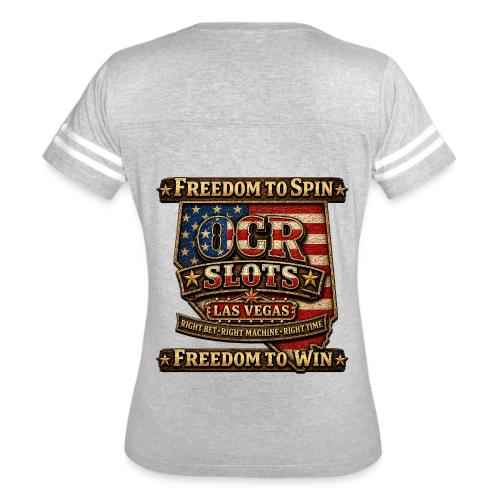 OCR Slots America's 250th Las Vegas - Women's V-Neck Football Tee
