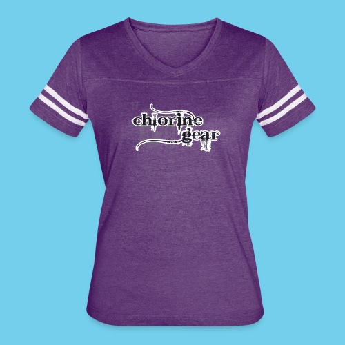 Chlorine Gear Textual stacked Periodic backdrop - Women's V-Neck Football Tee