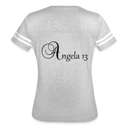 angela13 - Women's V-Neck Football Tee