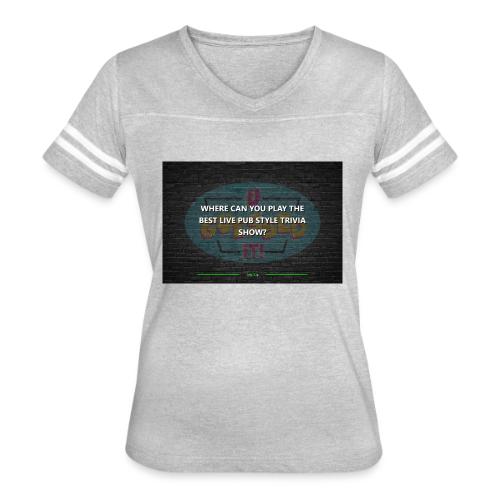 Question and Answer Screens - Women's V-Neck Football Tee