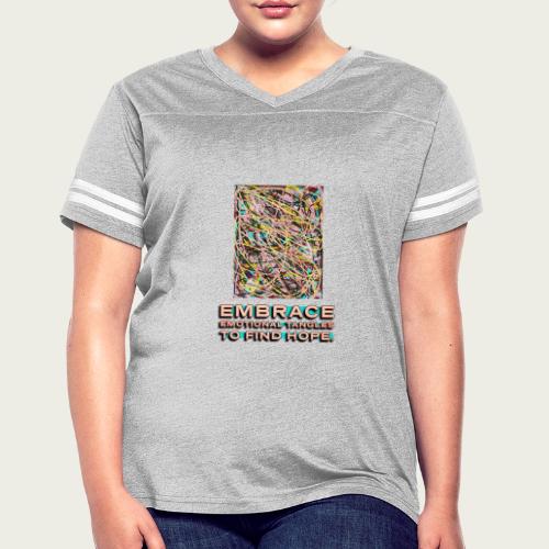 Recovery Mantra for Emotional Tangles - Women's V-Neck Football Tee