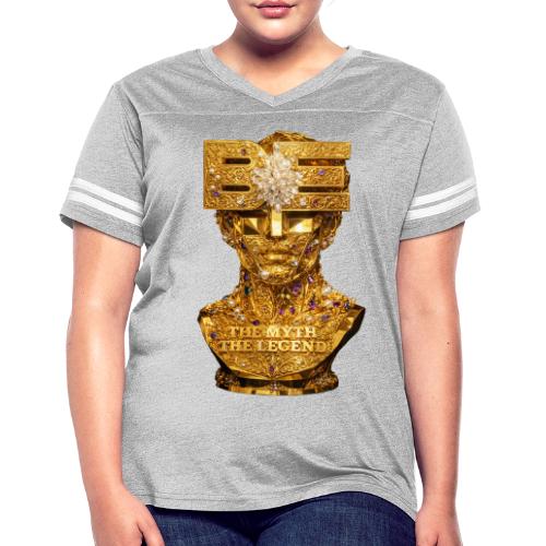 Be the Myth the Legend - Women's V-Neck Football Tee
