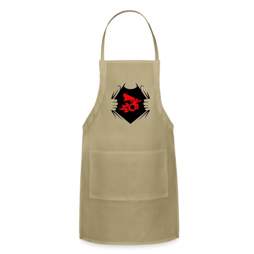 Wheelchair user with flames, speedy fast roller - Adjustable Apron
