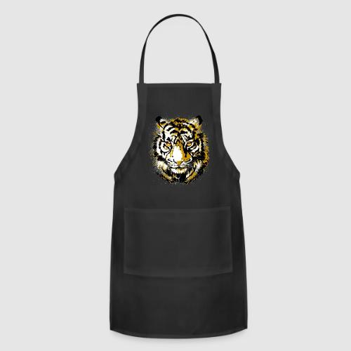 Realistic Tiger Illustration - Tiger Face - Adjustable Apron