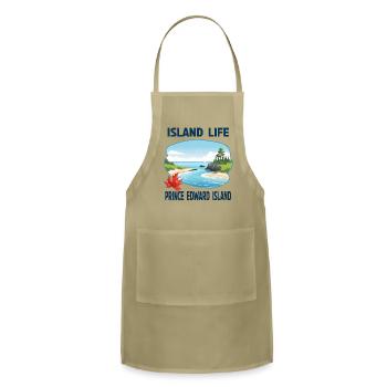 Island Life, Prince Edward Island - Adjustable Apron - khaki - Front