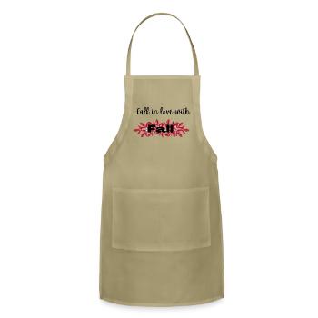 Fall in love with fall - Adjustable Apron - khaki - Front