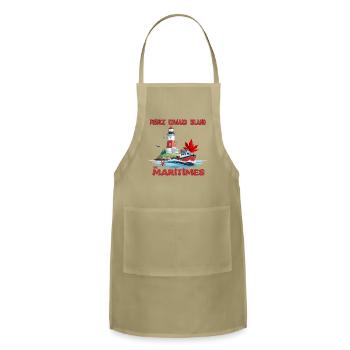 The Maritimes, Prince Edward Island - Adjustable Apron - khaki - Front