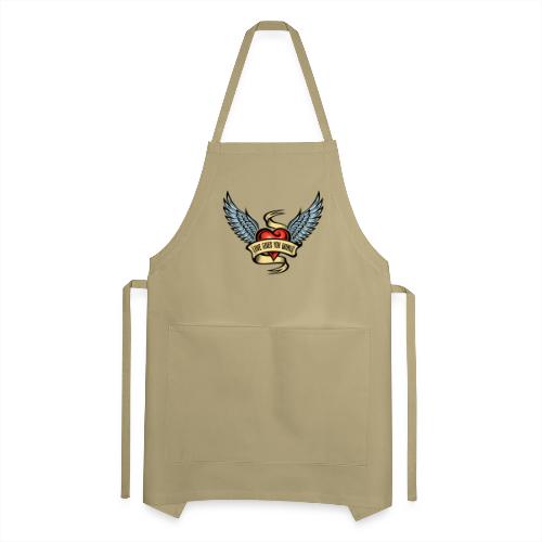 Love Gives You Wings, Heart With Wings - Adjustable Apron